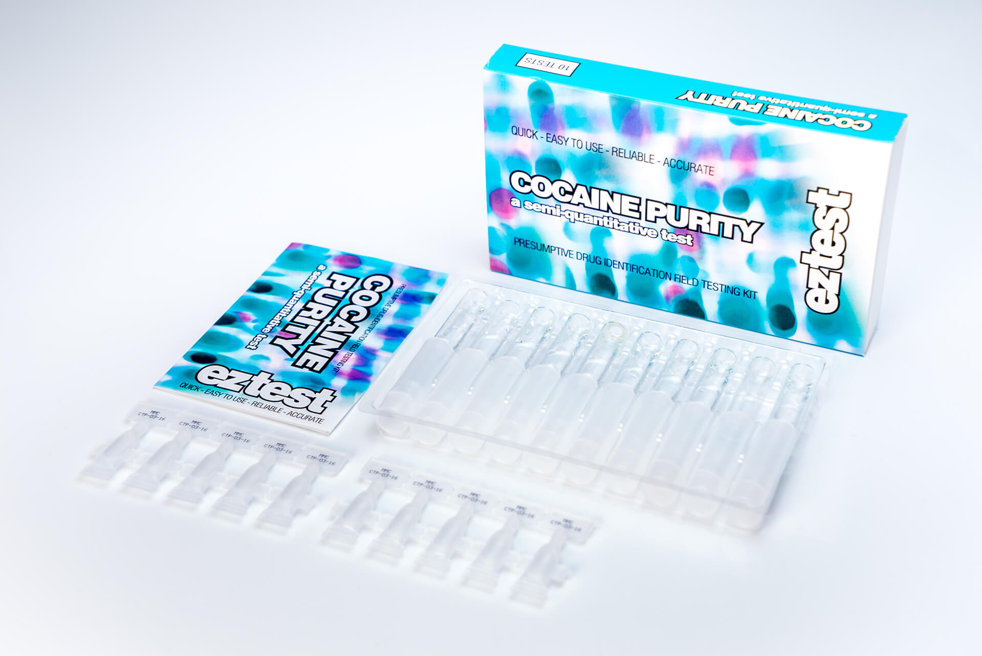 Cocaine Purity 10 Use Drug Testing Kit - Home Drug Testing Kits 