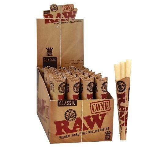 RAW Classic Pre-Rolled King Size Cones - 3 x 32
