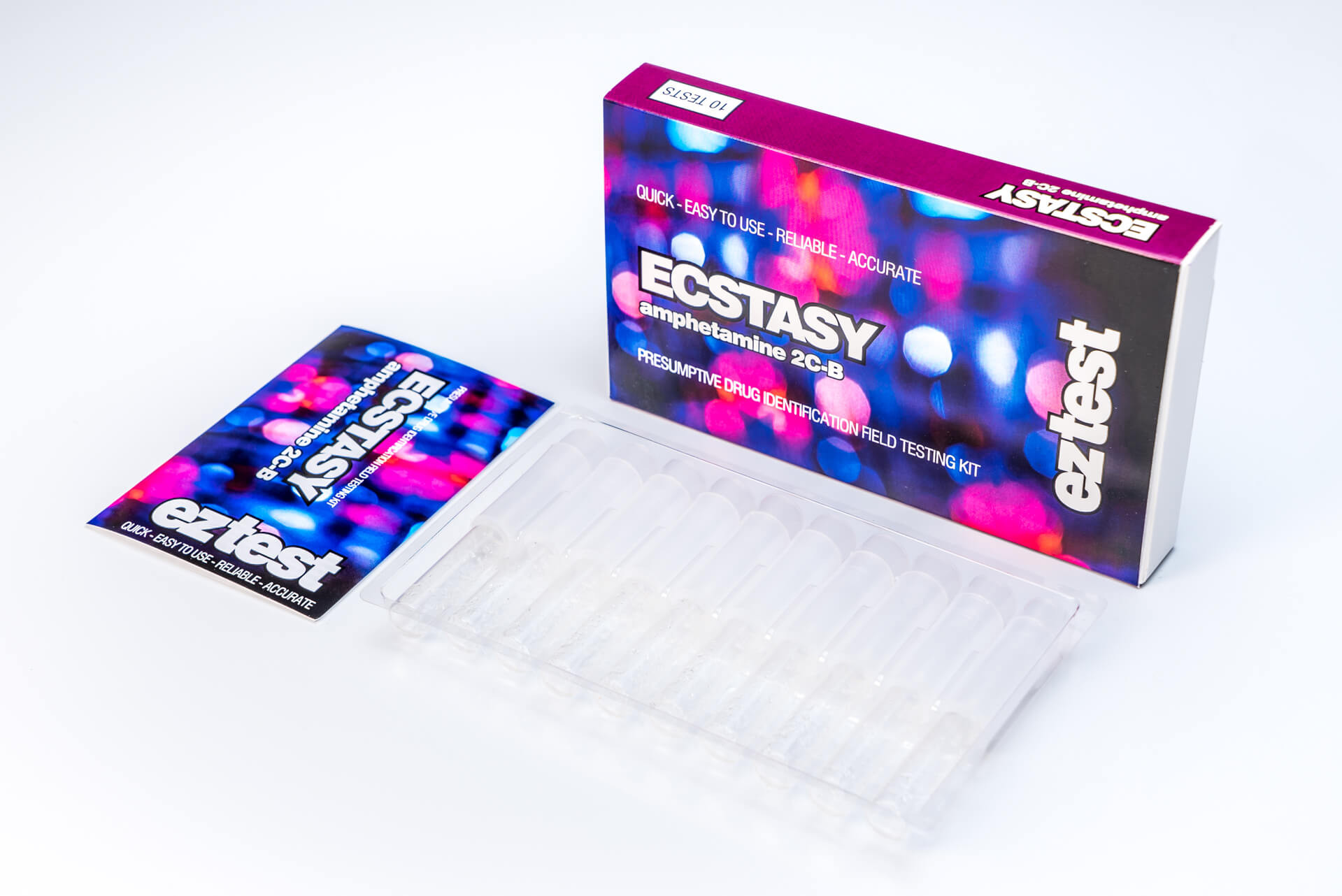 Ecstasy 10 Use Drug Testing Kit