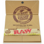 Raw Organic Hemp Artesano King Size Slim Rolling Papers w/ Tips and Tray x 15 - Open pack