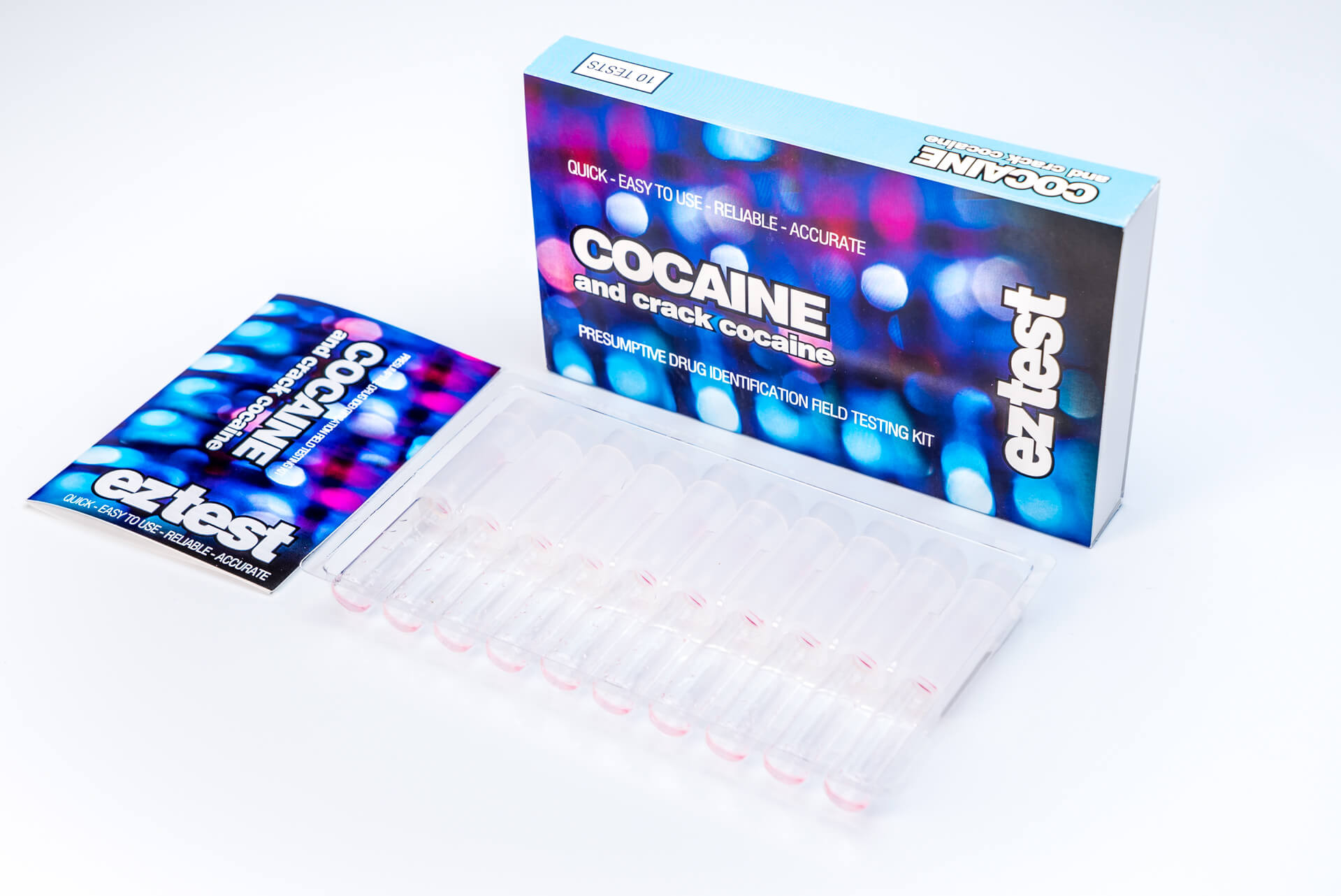 Kokain-Drogen-Test-Kit für 10 Anwendungen