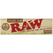 RAW Organic Hemp Single Width Rolling Papers (Number 8) x 50