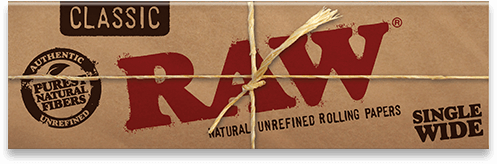 RAW Classic Single Width Standard Rolling Papers (Number 8) x 50